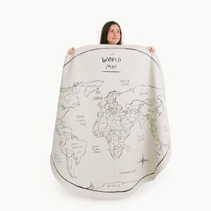 World Map GATHRE MIDI Circle NWOT Dune and Black